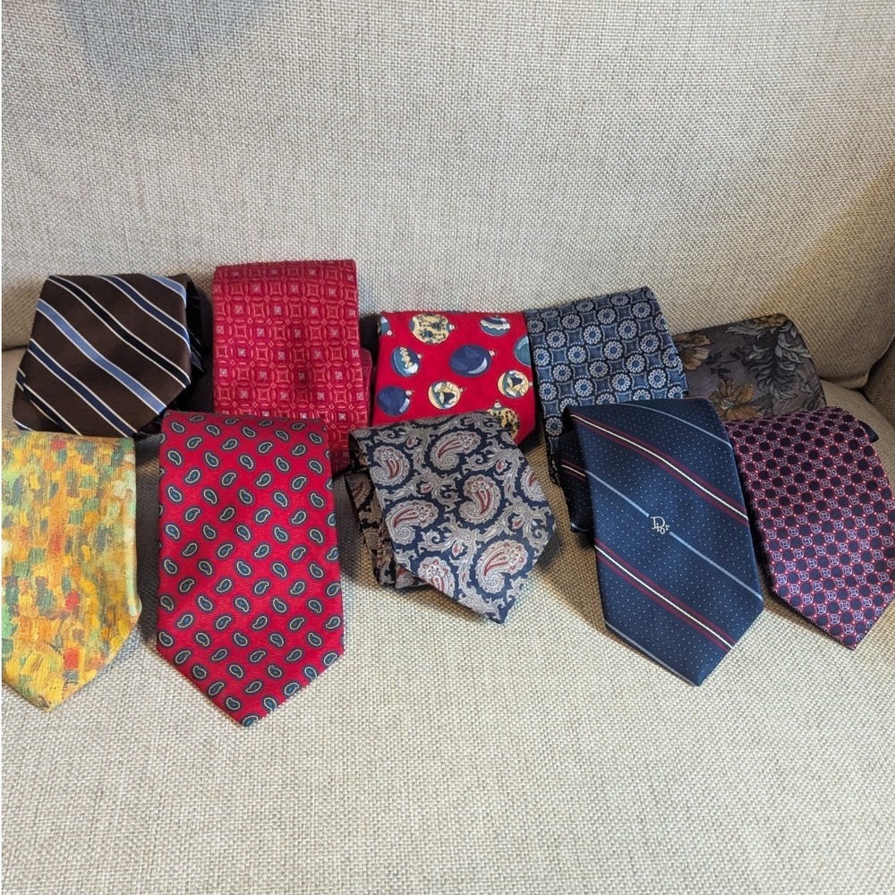 10 Pcs Neckties Lot Mix Wear w/ Dior, Tommy Etc‎